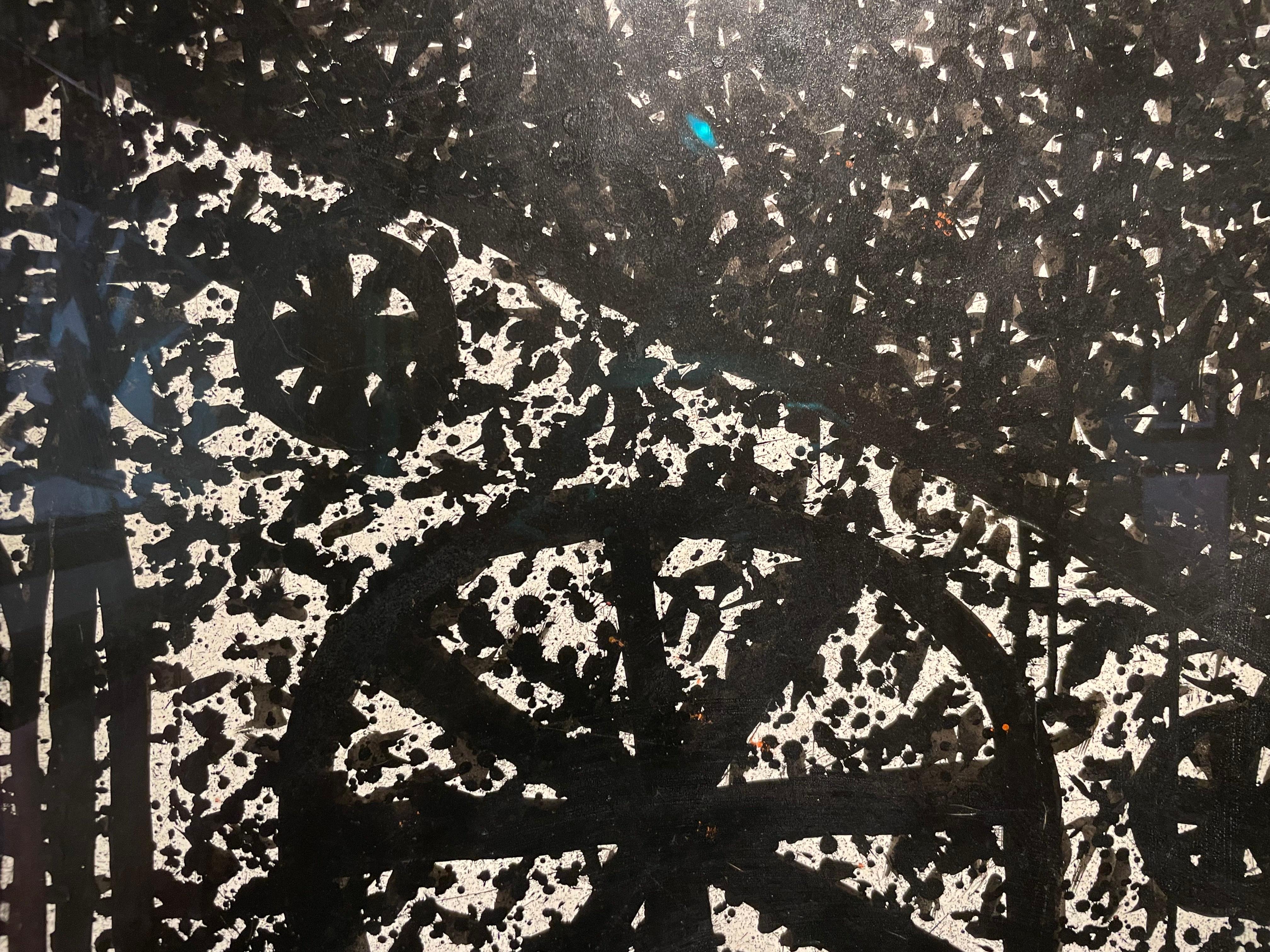 Großes abstraktes expressionistisches Gemälde eines Kopfes, New Yorker Künstler des 20. im Angebot 3