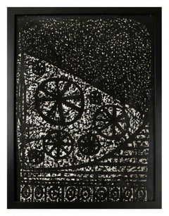 Großes abstraktes expressionistisches Gemälde eines Kopfes, New Yorker Künstler des 20.