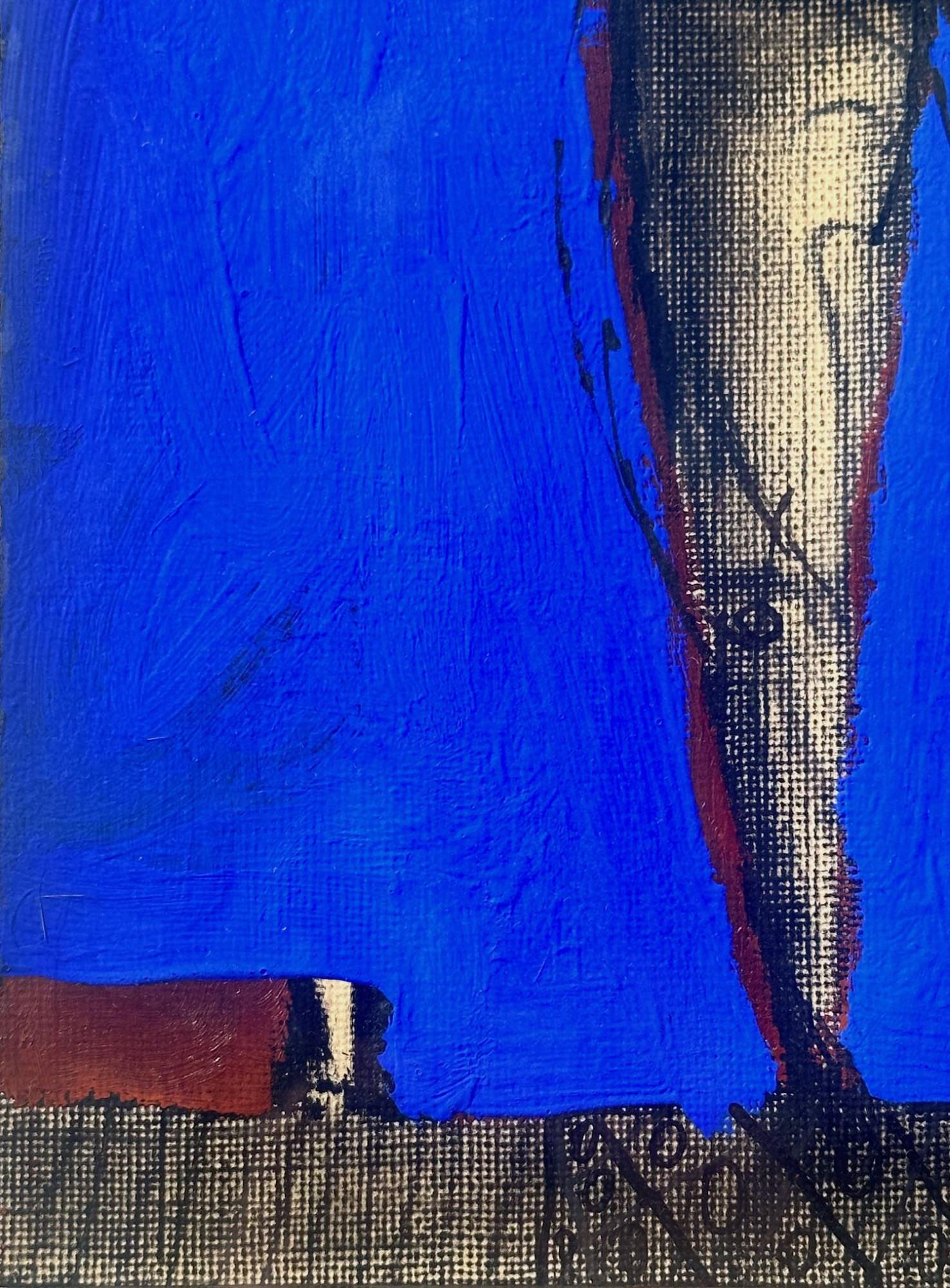 Joseph Glasco (americano, 1925-1996)
Uomo in piedi, 1955
Inchiostro di china e gouache su carta strutturata
10 x 8 pollici
16,75 x 13,5 pollici, incorniciato

Joseph Glasco è nato a Paul's Valley, in Oklahoma, ed è cresciuto in Texas. Nel 1949, dopo