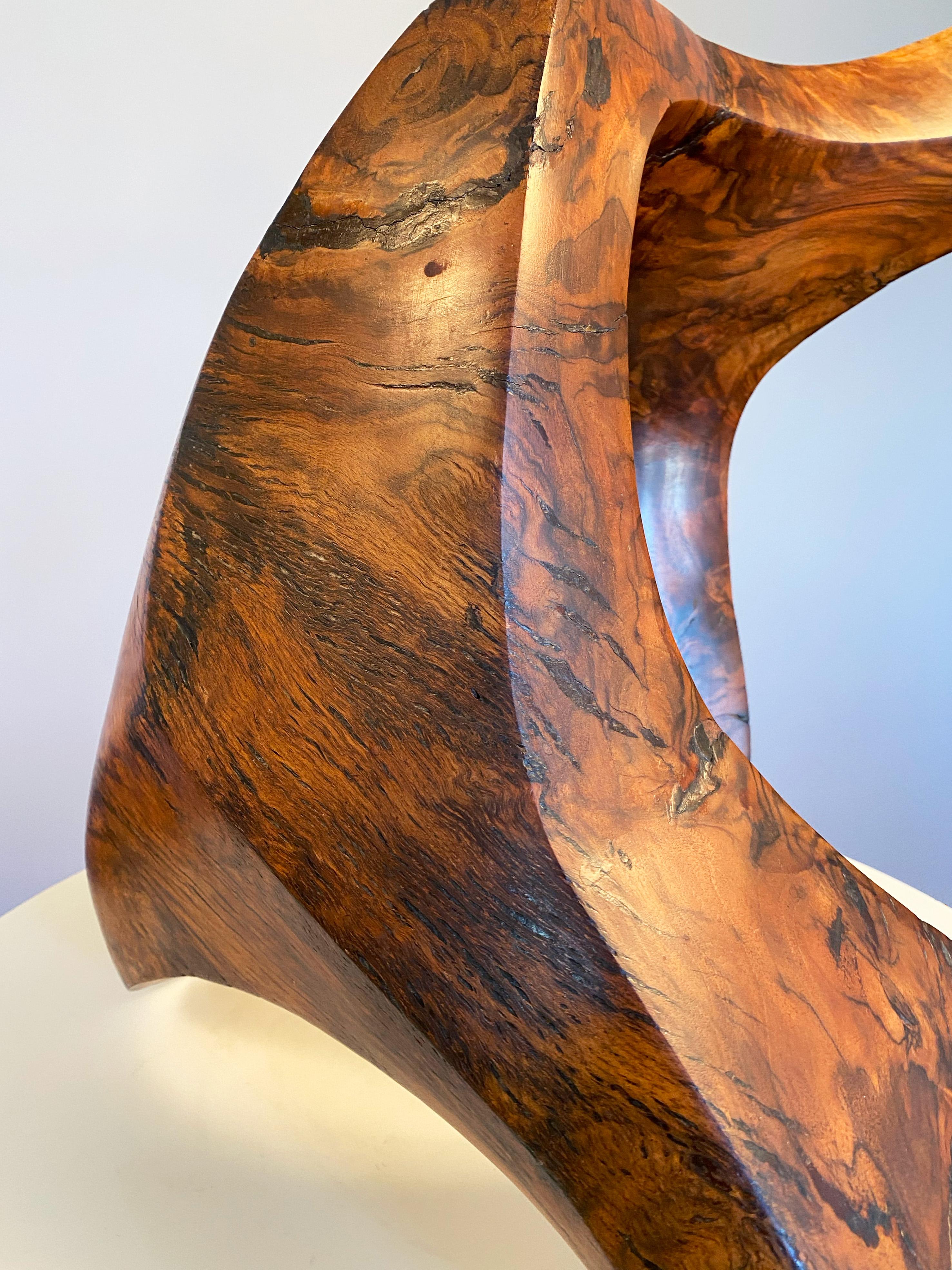 Sculpture en bois de forme inclinable en vente 6