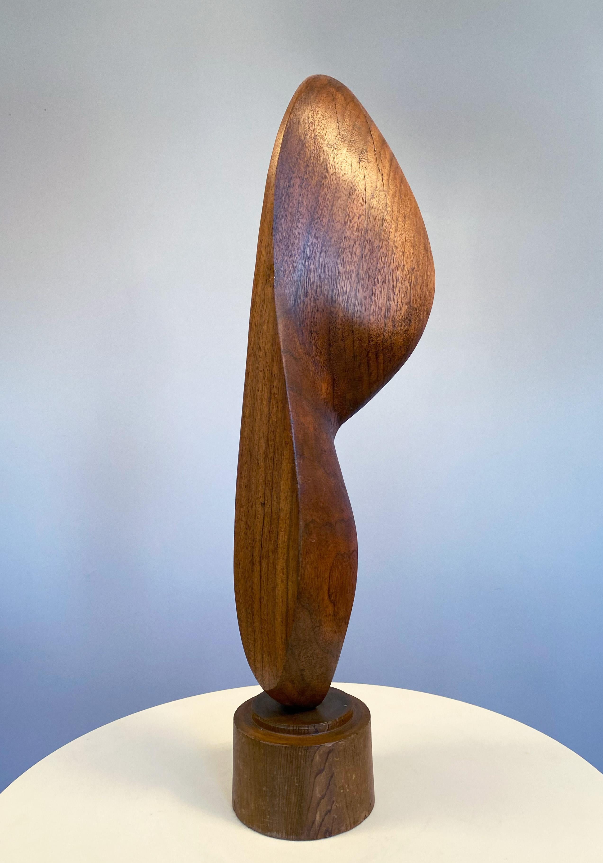 Abstract Head with Carved Pedestal For Sale 1