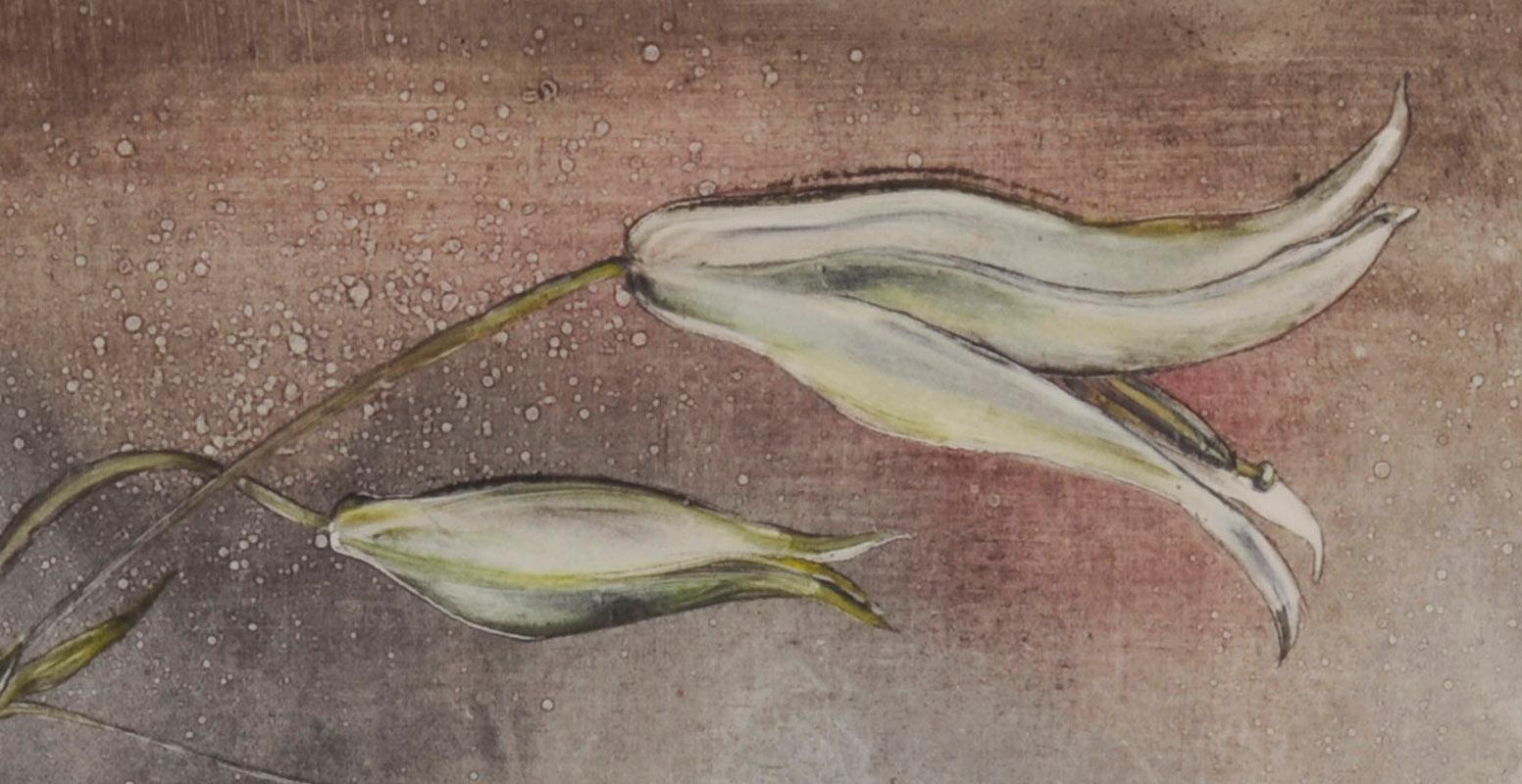 Three Lilies - Contemporary Print by Joseph Goldyne