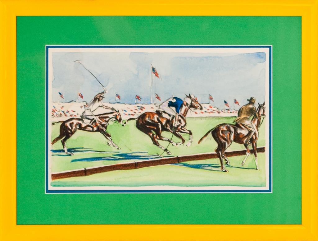 Two Polo Players - Print by Joseph Golinkin 