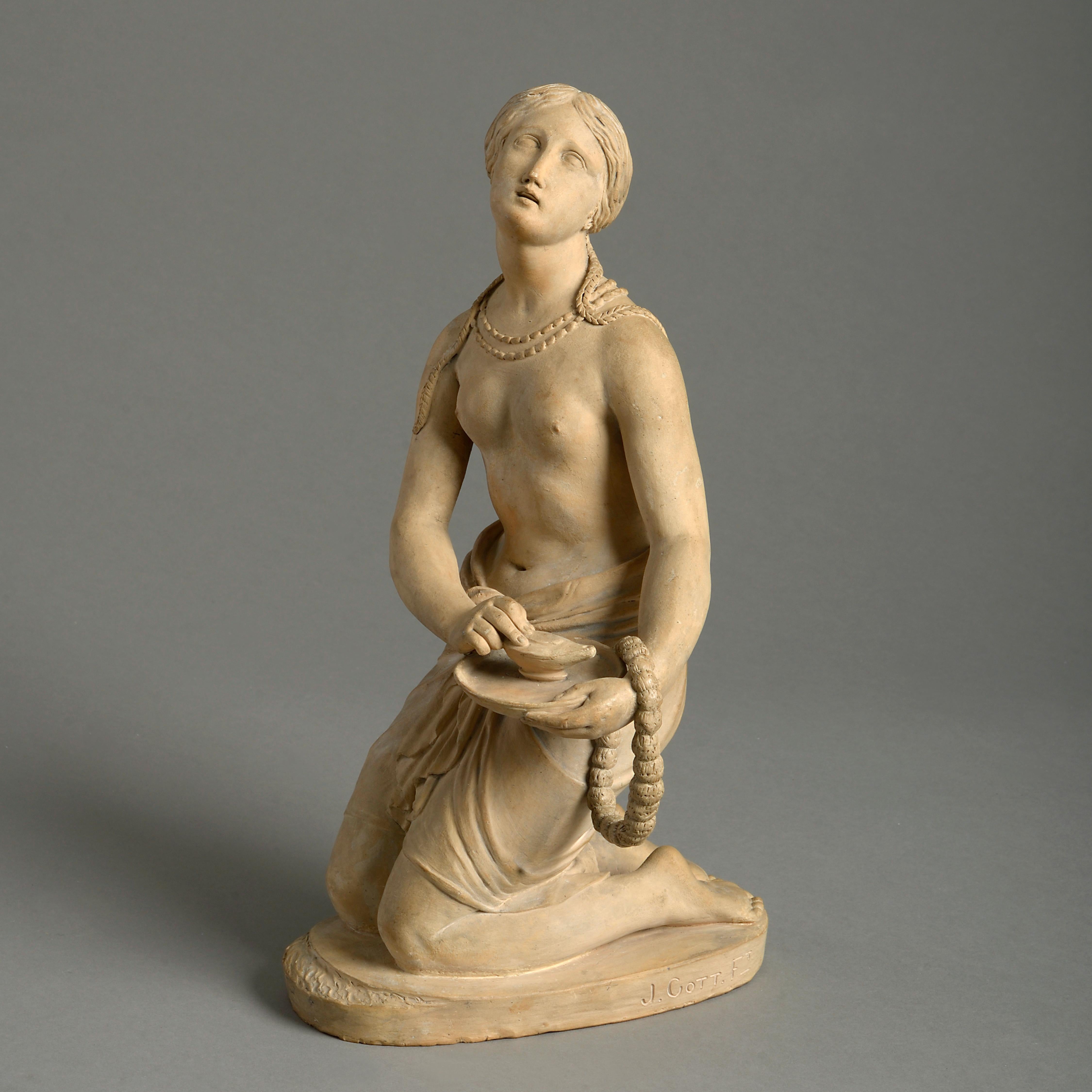 XIXe siècle Figure agenouillée de Joseph Gott en vente