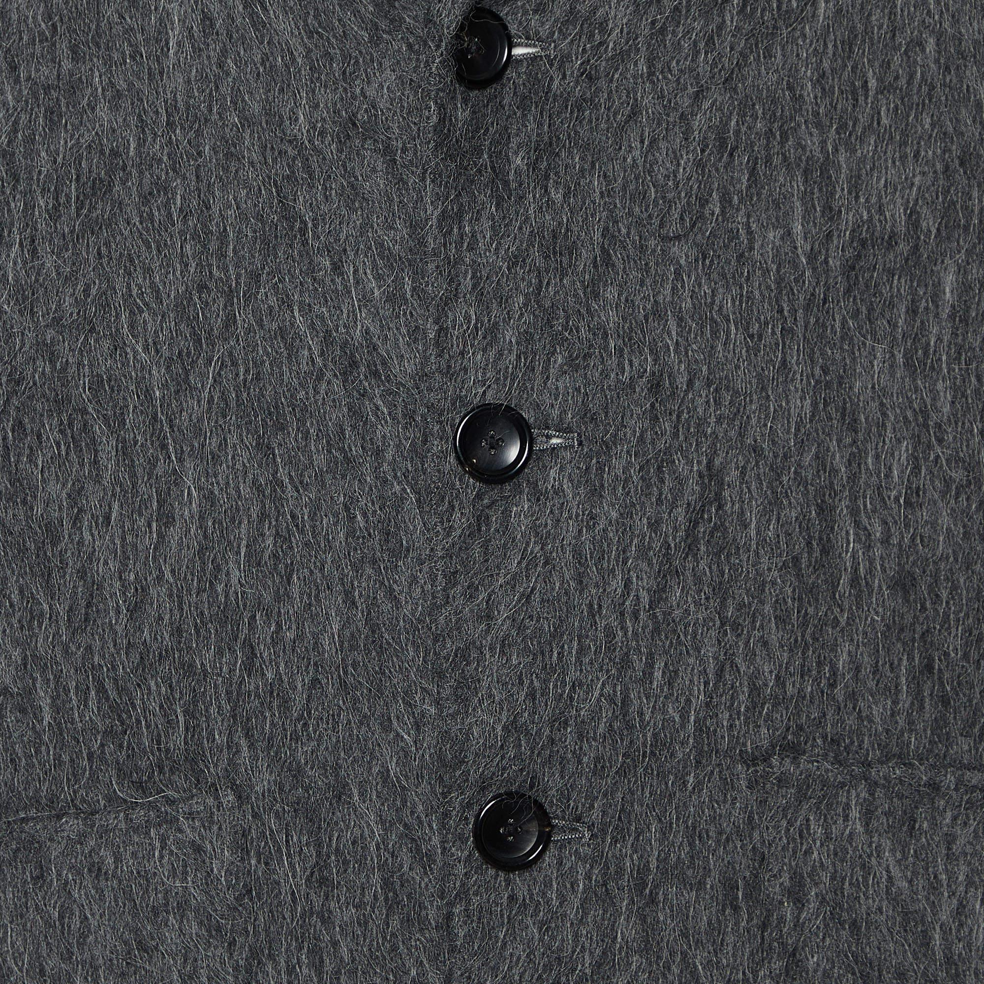 Joseph Gris Grafito Doble Alpaca Abrigo Kinsford XL Negro en venta