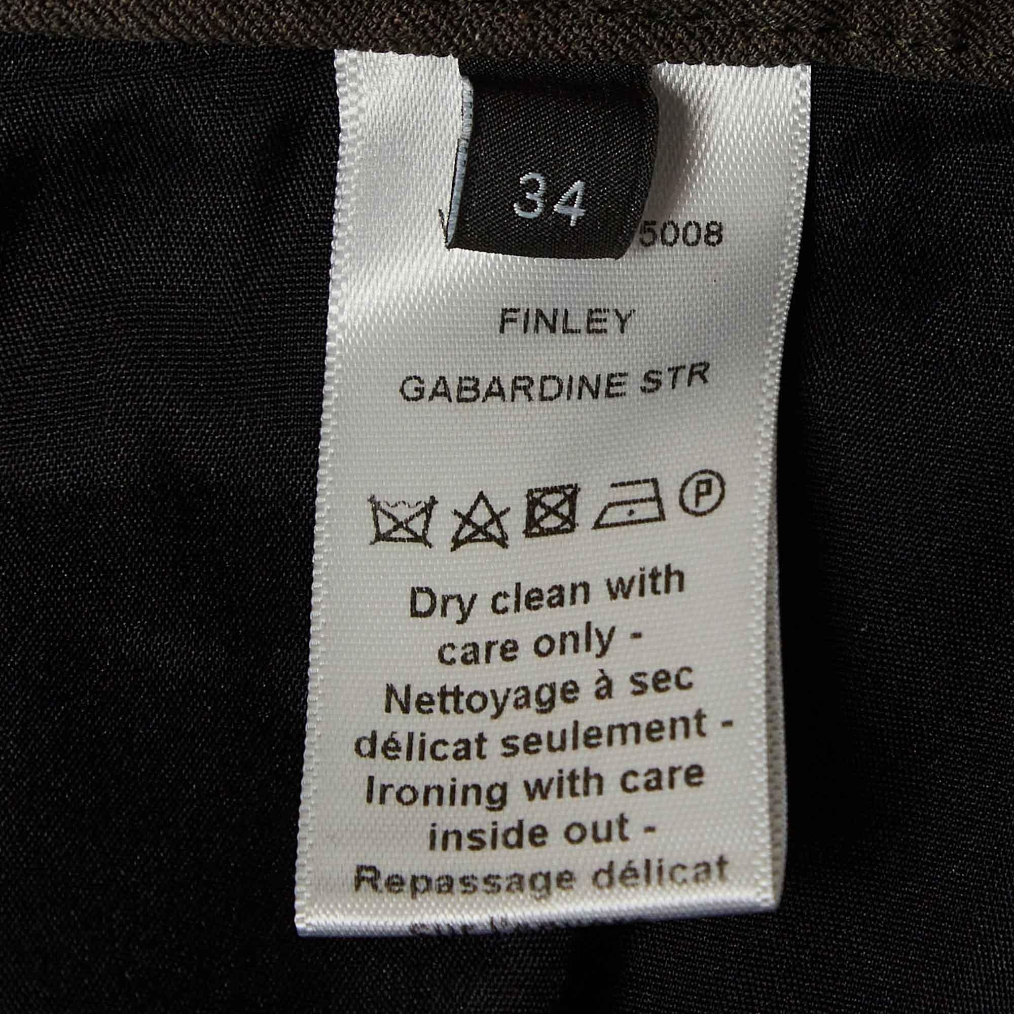 Joseph Grüne Gabardine-Hose in Knöchellänge S Damen im Angebot