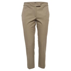 Joseph Grüne Queen Gabardine gerade formelle Hose mit geradem Saum M