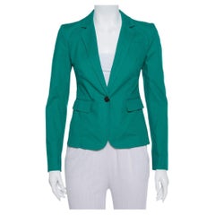 Blazer court Joseph en coton extensible vert S