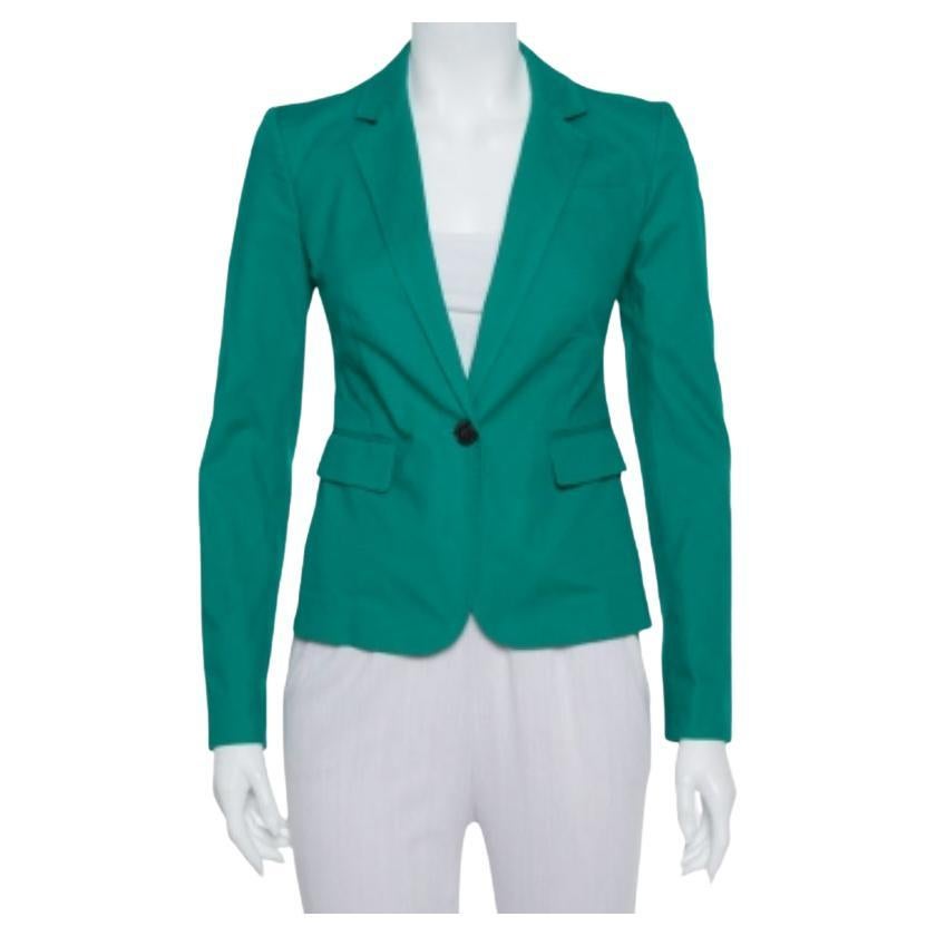 Joseph Green Stretch Cotton Watch Short Blazer S For Sale