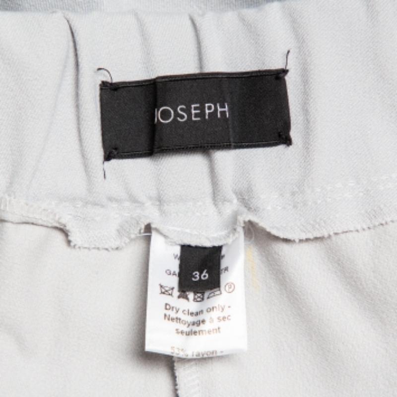 Gray Joseph Grey Stretch Gabardine Leggings S For Sale