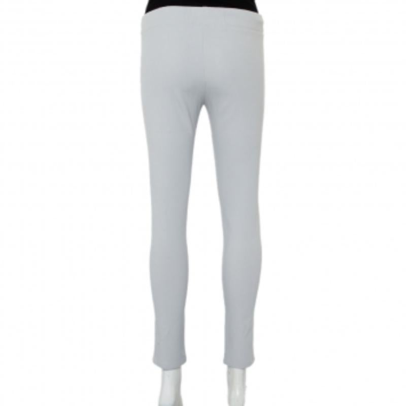 Joseph Grey Stretch Gabardine Leggings S For Sale 1