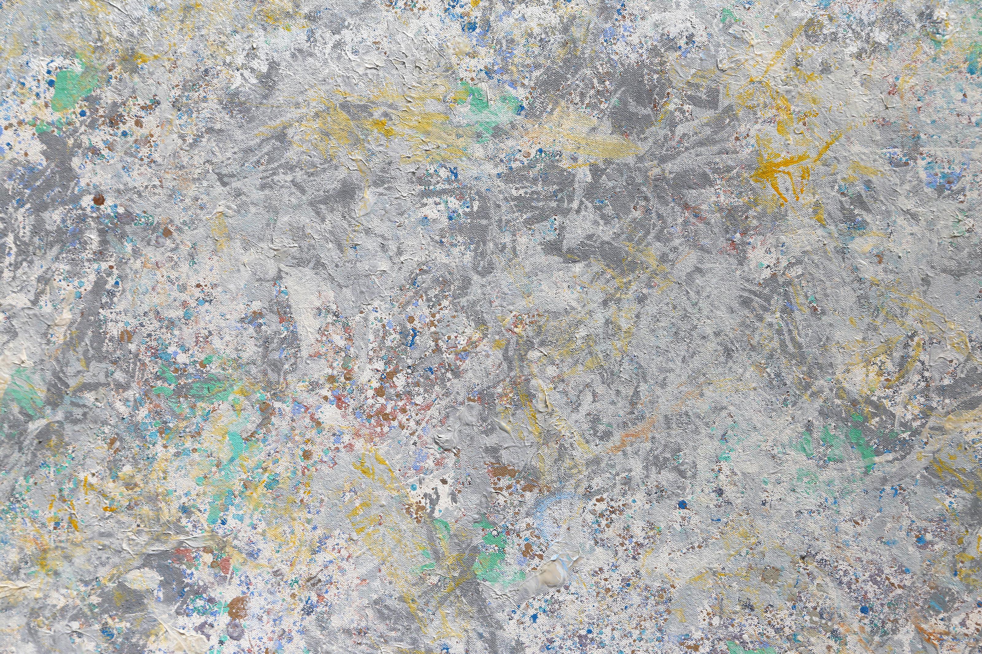 Snowfall, Abstract Expressionist Oil and Acrylic Painting by Joseph Grippi For Sale 1