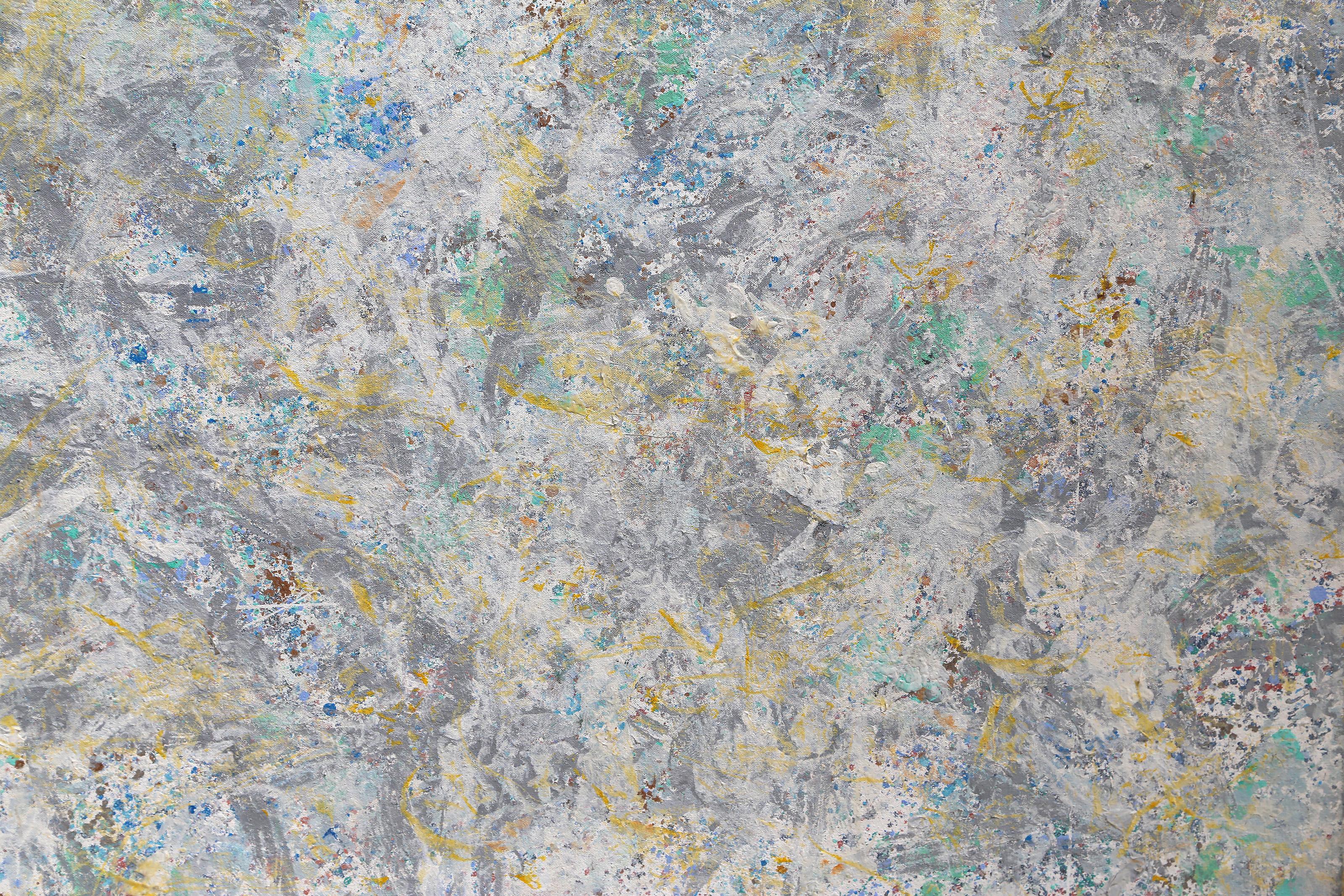Snowfall, Abstract Expressionist Oil and Acrylic Painting by Joseph Grippi For Sale 2