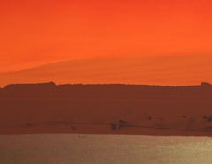 Canyon Series III, serigrafia minimalista Monoprint di Joseph Grippi