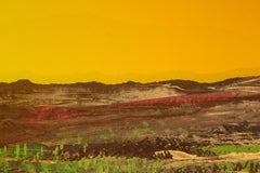 Desierto al atardecer - Monocopia serigráfica abstracta de Joseph Grippi