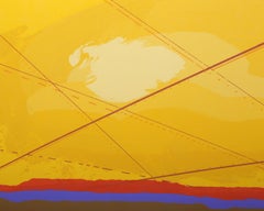 Flight Paths, Modern Screenprint Monoprint by Joseph Grippi