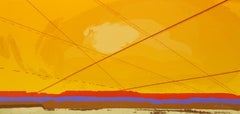 Sentieri di volo, Monoprint serigrafico moderno di Joseph Grippi