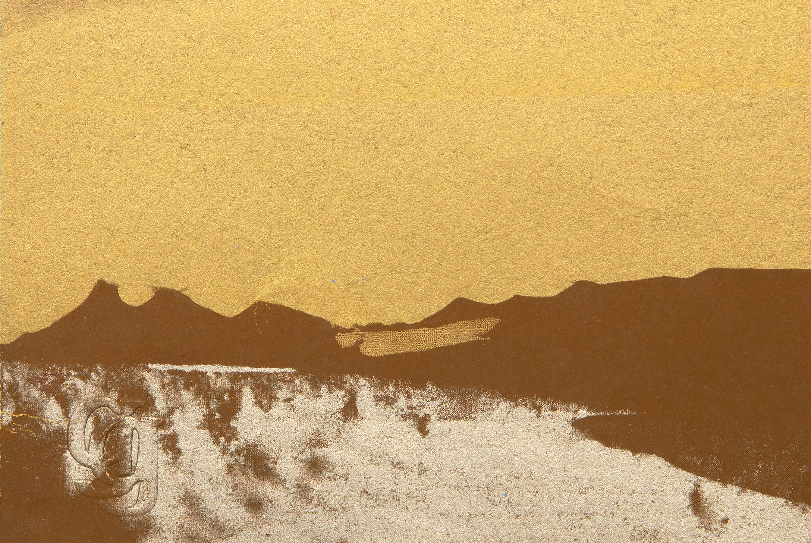 Golden Hour – Abstrakter Siebdruck Monoprint von Joseph Grippi im Angebot 2
