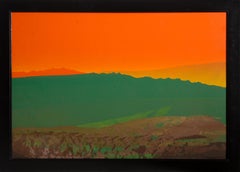 Monogravure minimaliste Green Mountain de Joseph Grippi