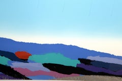 Minimalistischer Ozeanblauer Raumteiler von Joseph Grippi