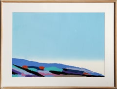 Minimalistischer Ozeanblauer Raumteiler von Joseph Grippi
