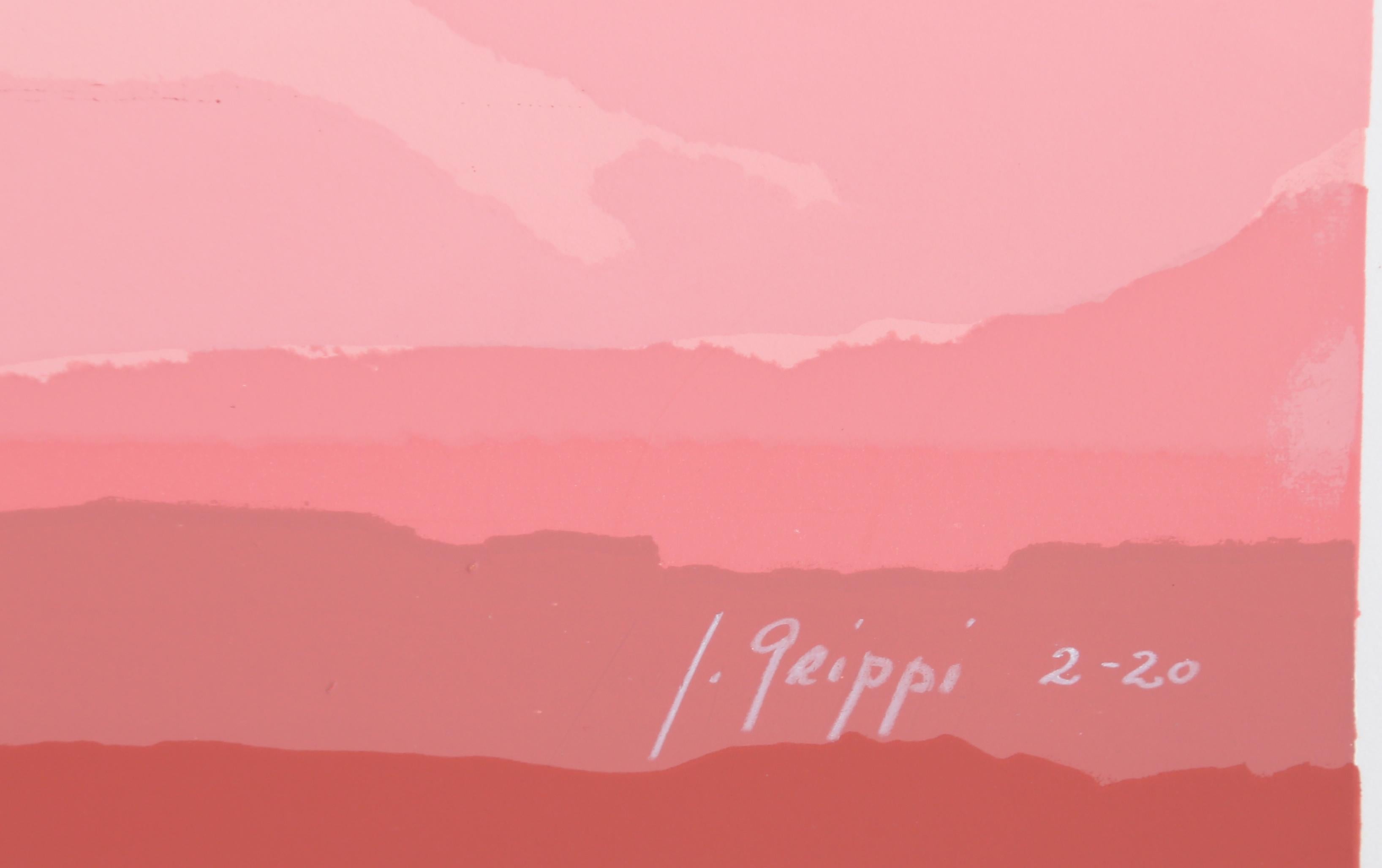 pink landscape wallpaper
