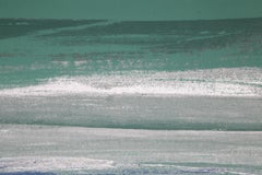 Seascape in Blue, Grey, Green and Purple - Abstract Screenprint by Joseph Grippi