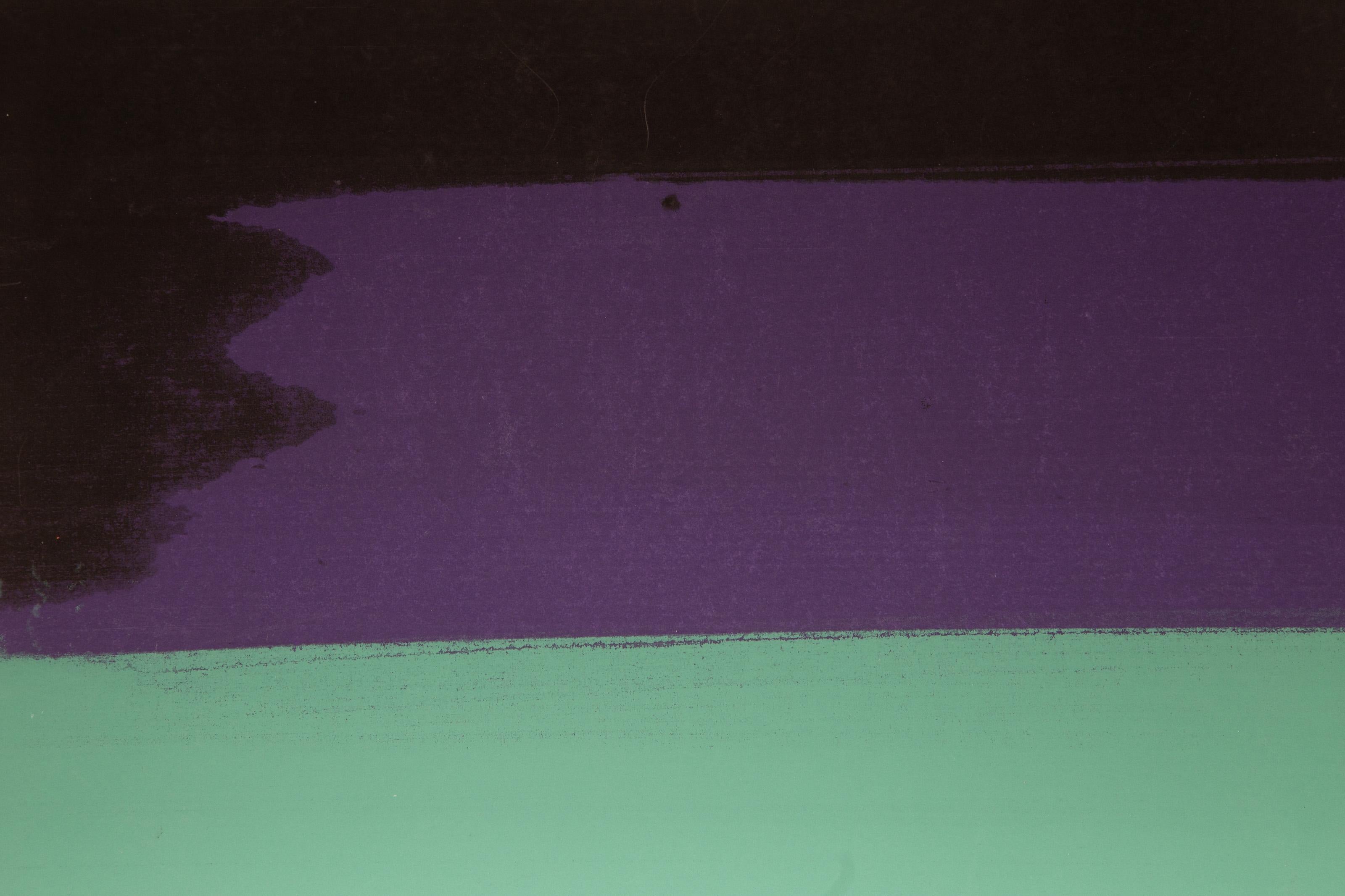 Seascape in Blue, Grey, Green and Purple - Abstract Screenprint by Joseph Grippi For Sale 2