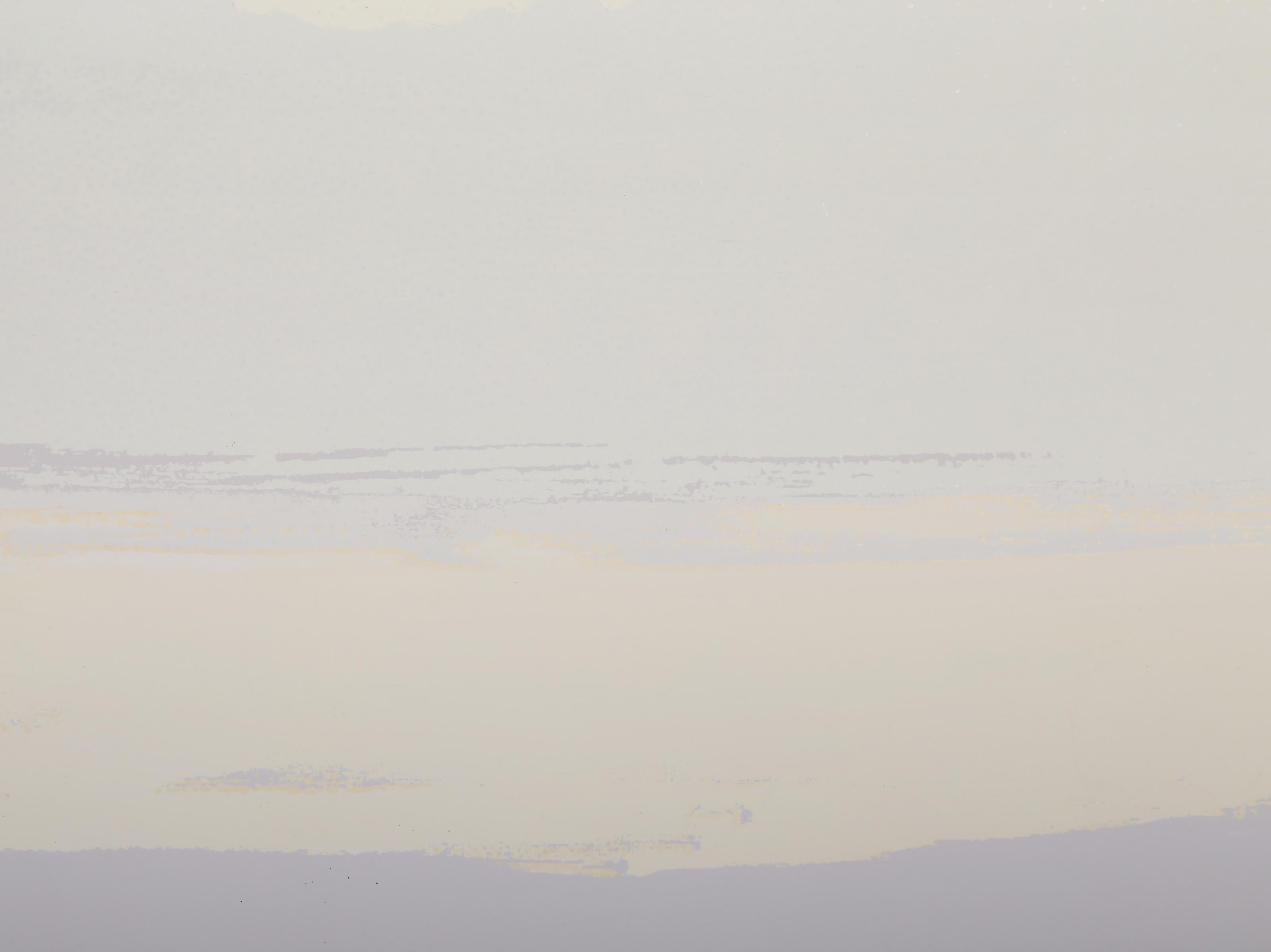 Winter Landscape, Abstract Screenprint Monoprint by Joseph Grippi For Sale 1
