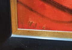 Vortex, Large Vintage Abstract, NYC Artist, 1960s, New York City Art