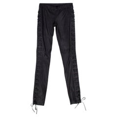 Joseph Harley Stretch Leather Lace-Up Pants - US 8