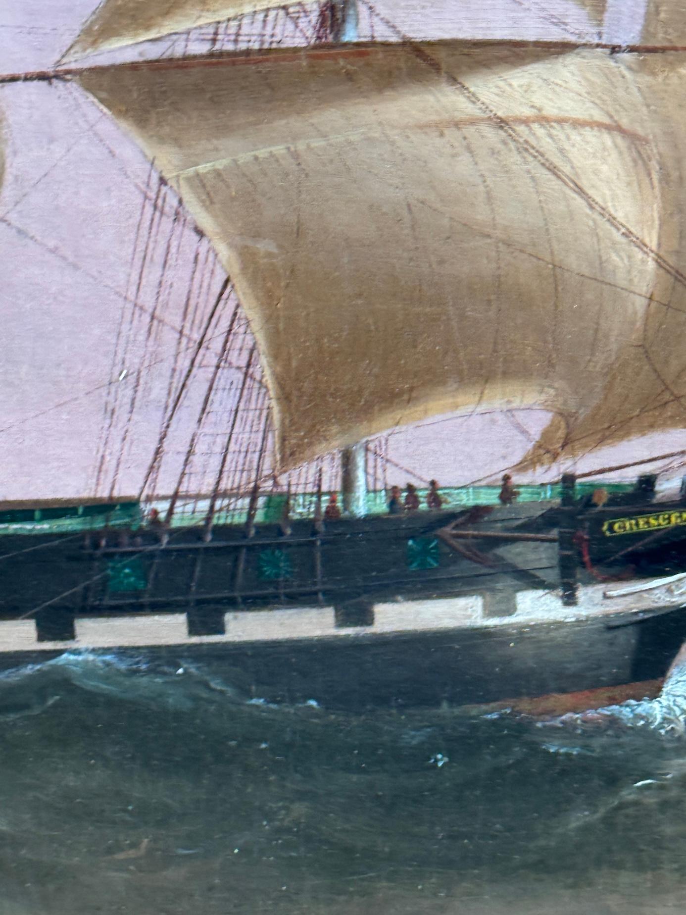 19th century Ship portrait of the For Sale 3