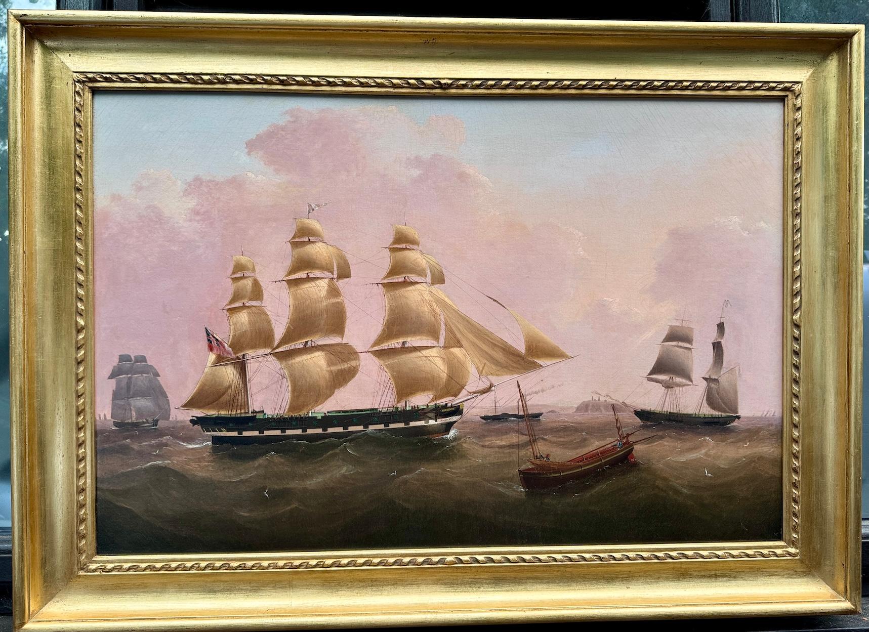 Joseph Heard Figurative Painting - 19th century Ship portrait of the