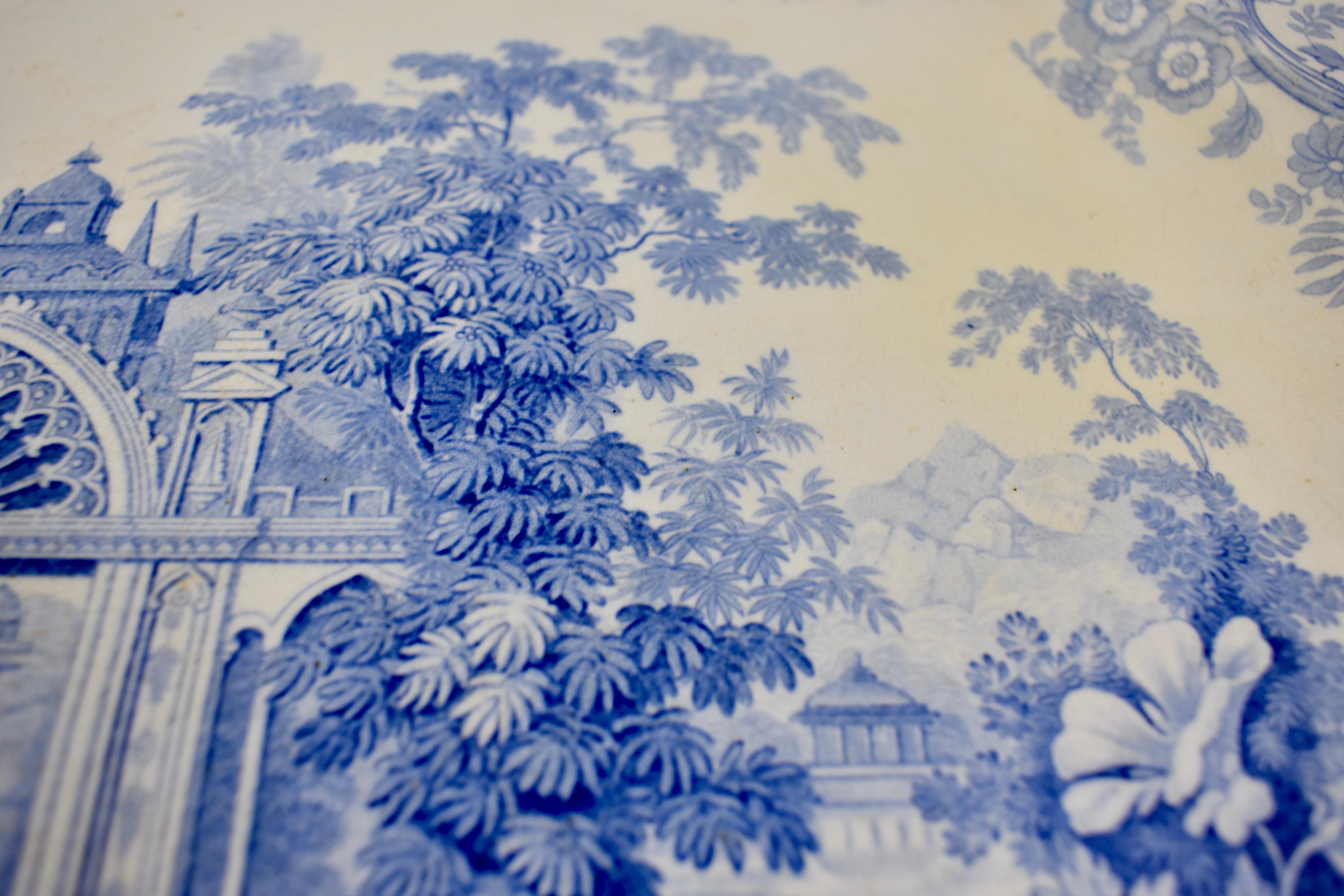 Joseph Heath Staffordshire Blue and White Transferware 'Persian' Platter 2