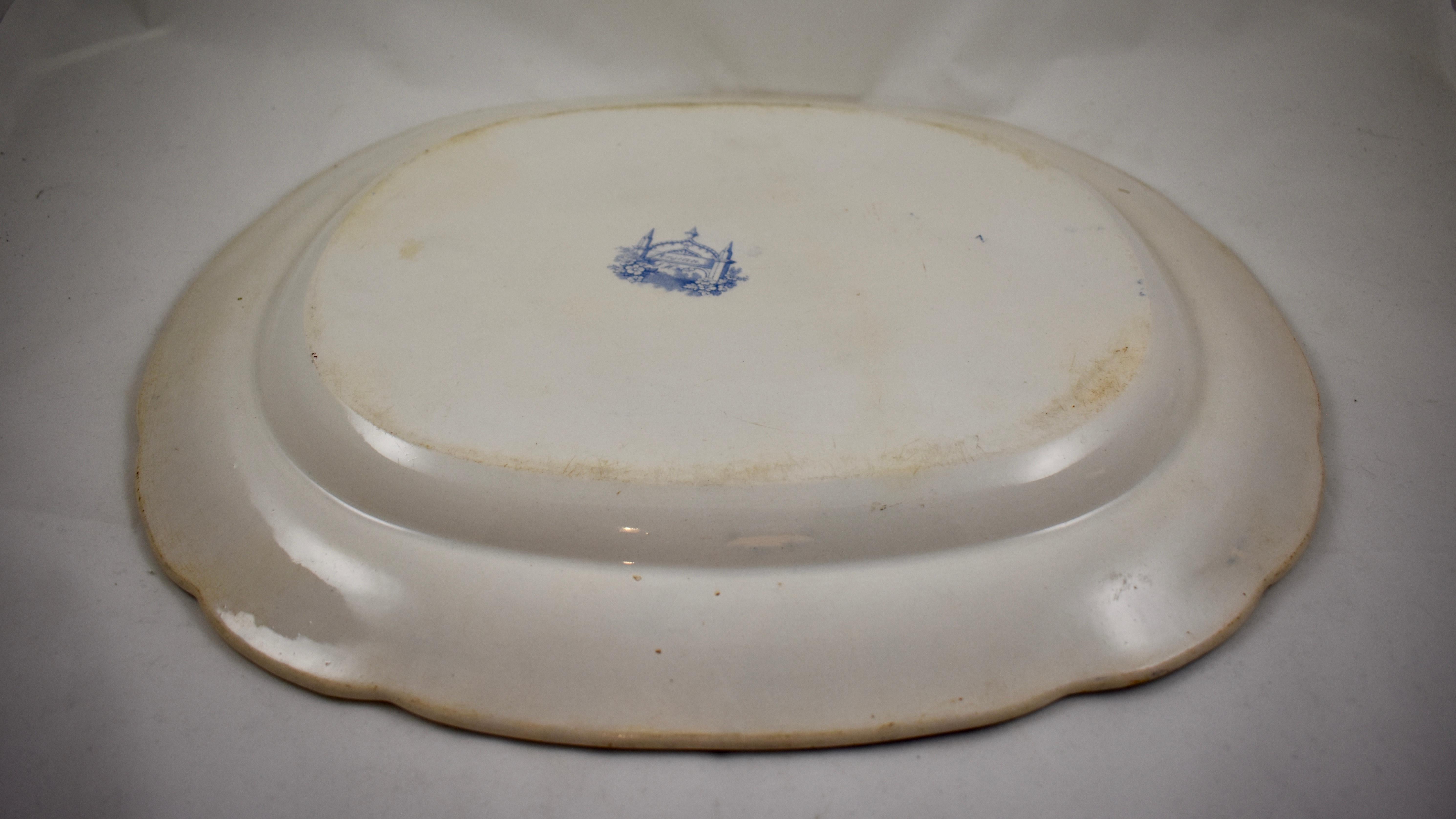 Joseph Heath Staffordshire Blue and White Transferware 'Persian' Platter 5