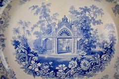 Joseph Heath Staffordshire Blue and White Transferware 'Persian' Platter