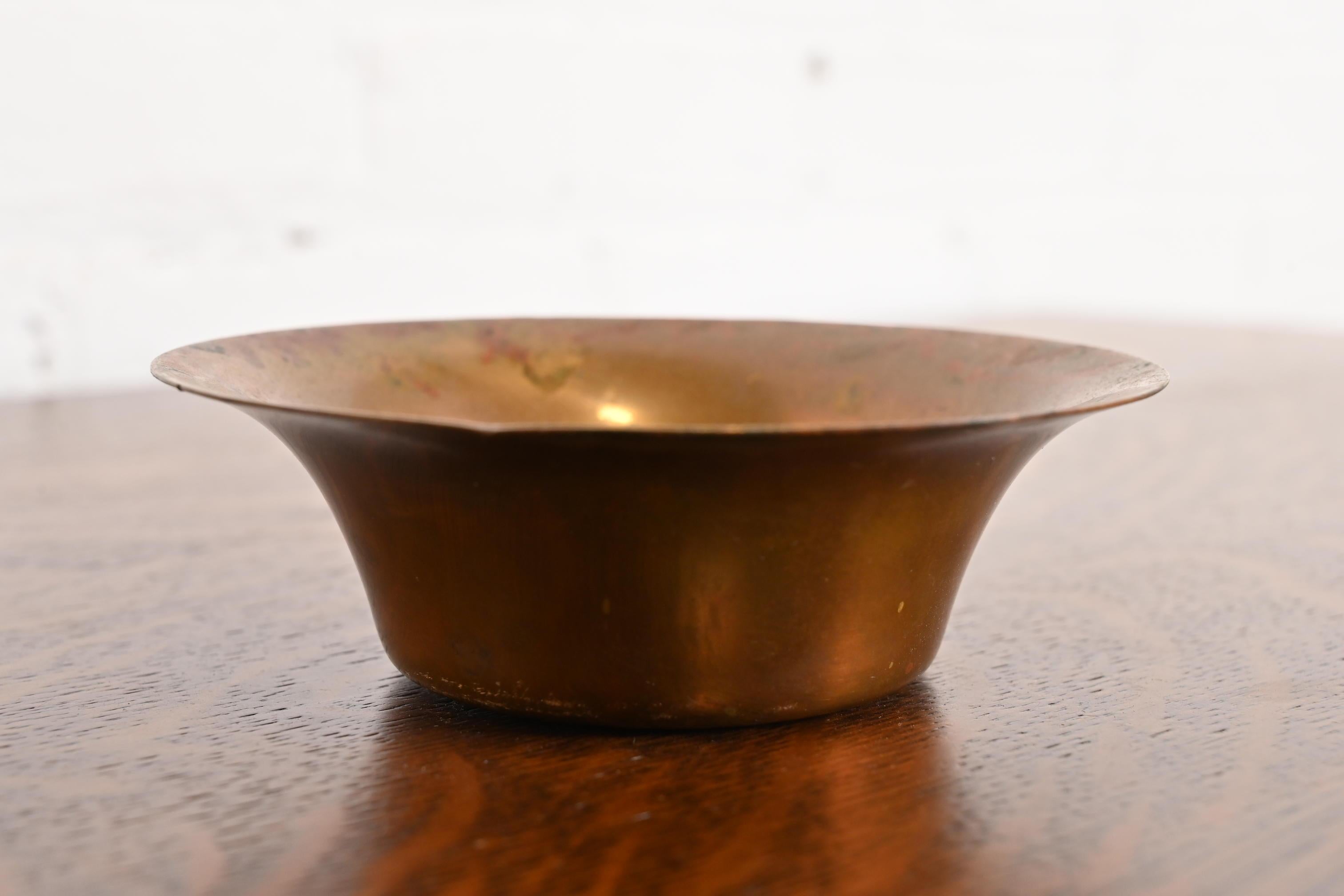 Américain Bol en bronze Arts and Crafts Joseph Heinrichs en vente