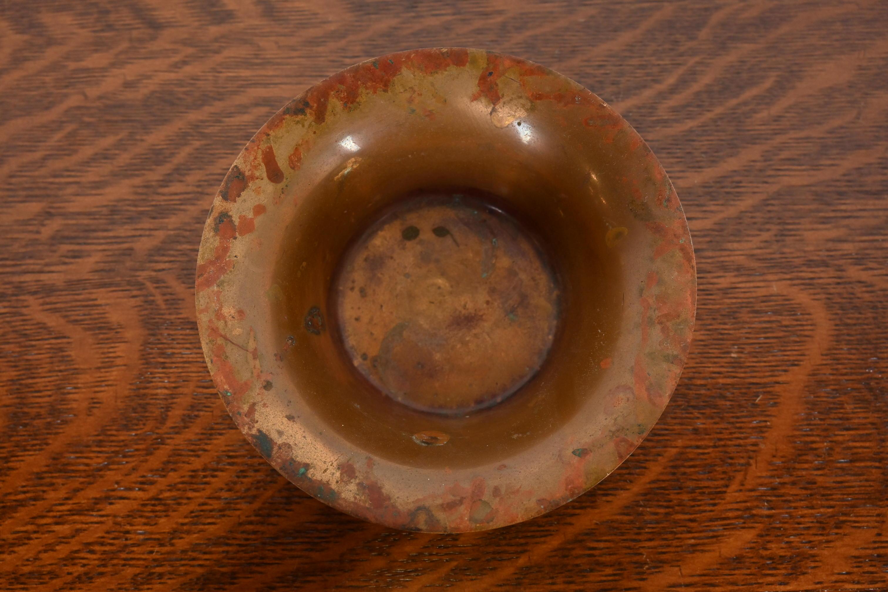 20ième siècle Bol en bronze Arts and Crafts Joseph Heinrichs en vente