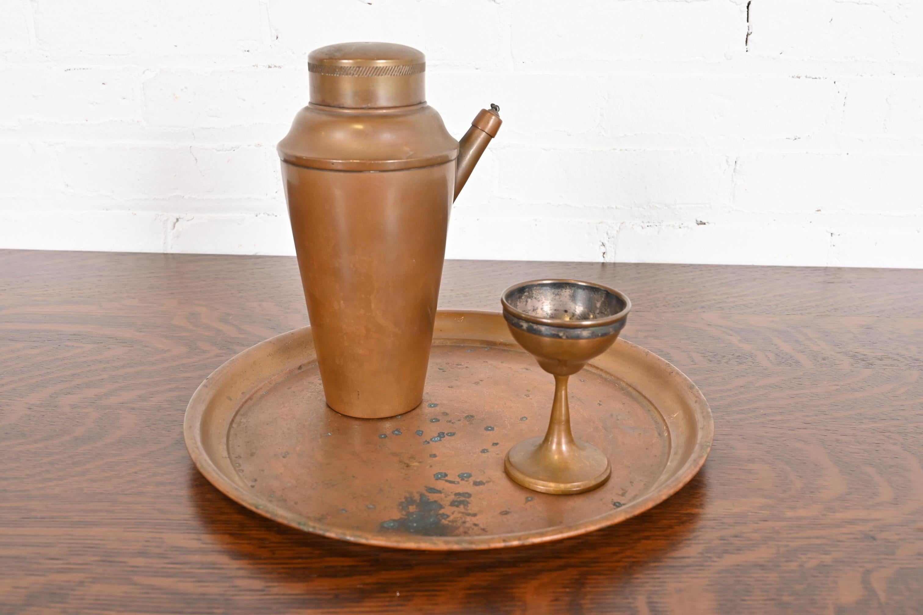 Joseph Heinrichs Arts and Crafts Copper Cocktail Shaker 7