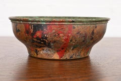 Joseph Heinrichs ciotola in rame dipinta in stile Arts and Crafts