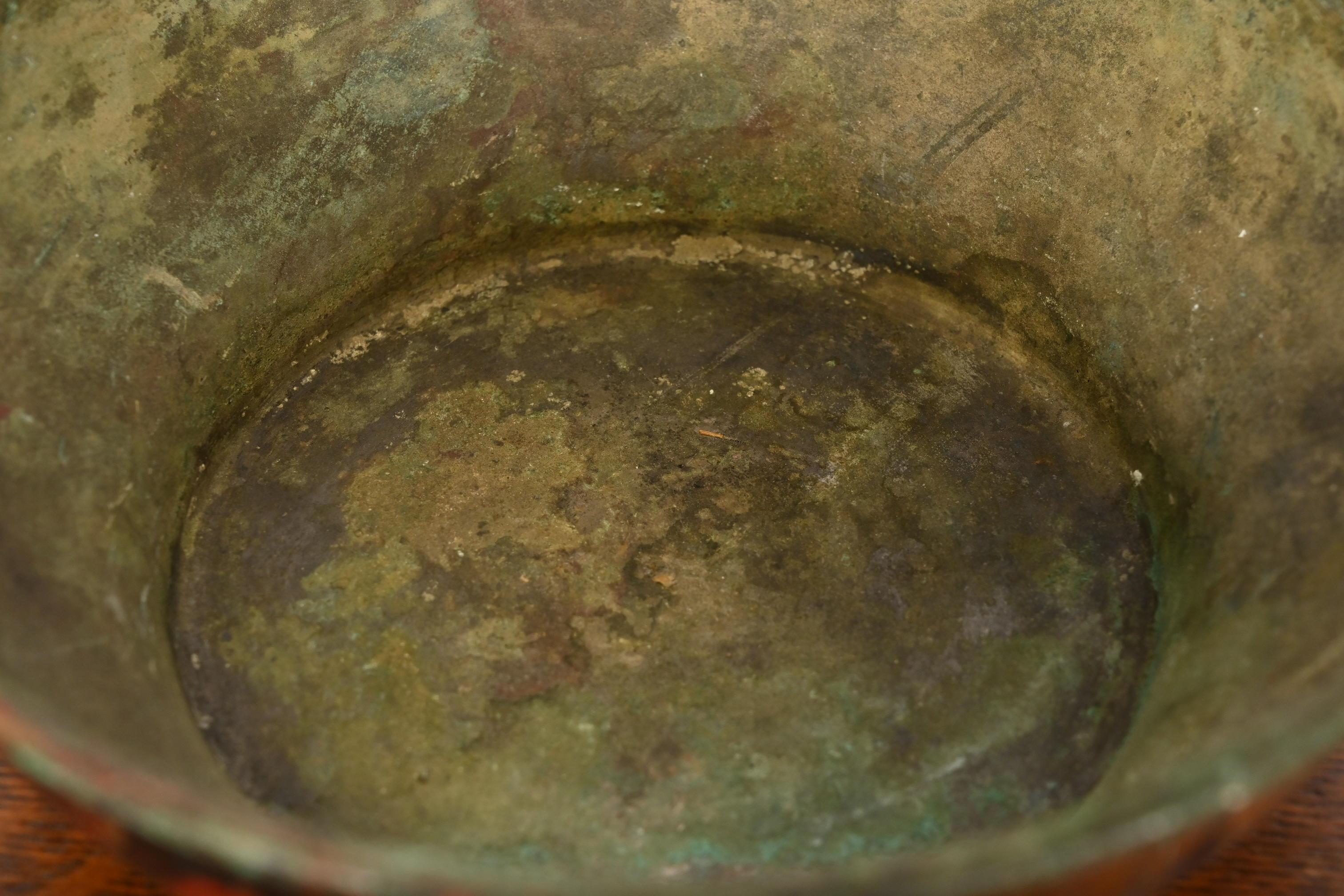 Joseph Heinrichs Arts and Crafts Painted Copper Bowl 2