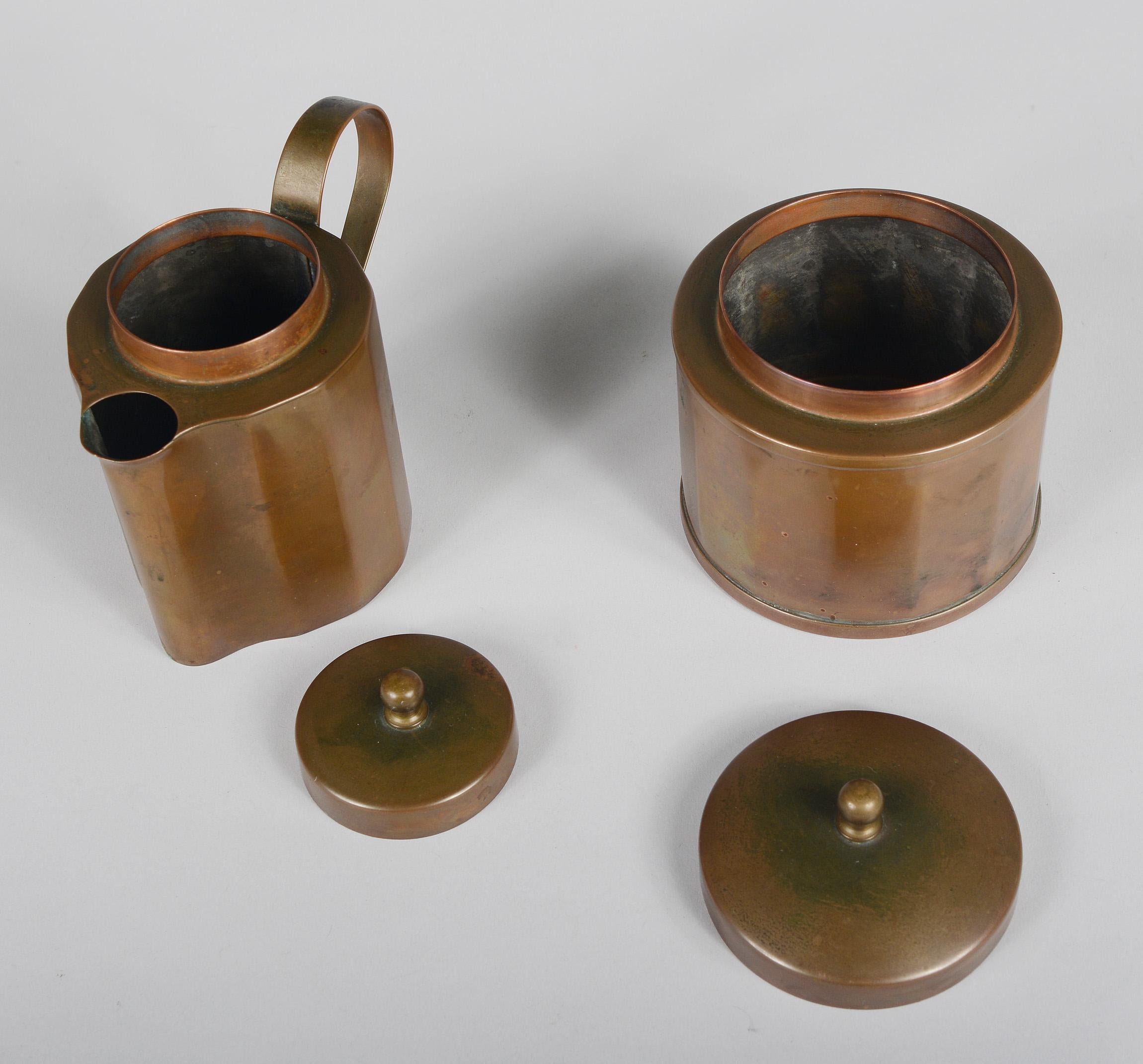 Joseph Heinrichs Copper Coffee Set 4