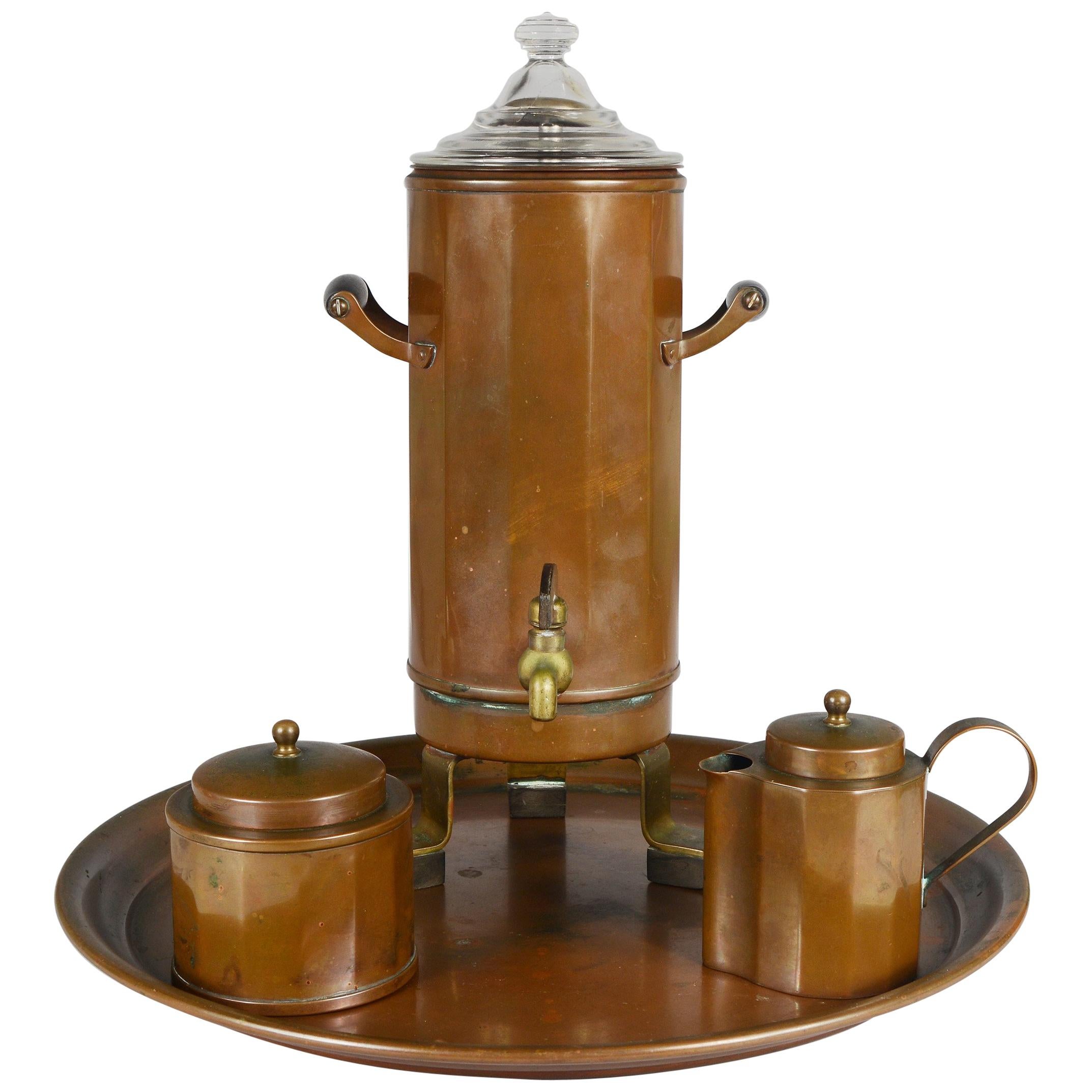 Joseph Heinrichs Copper Coffee Set