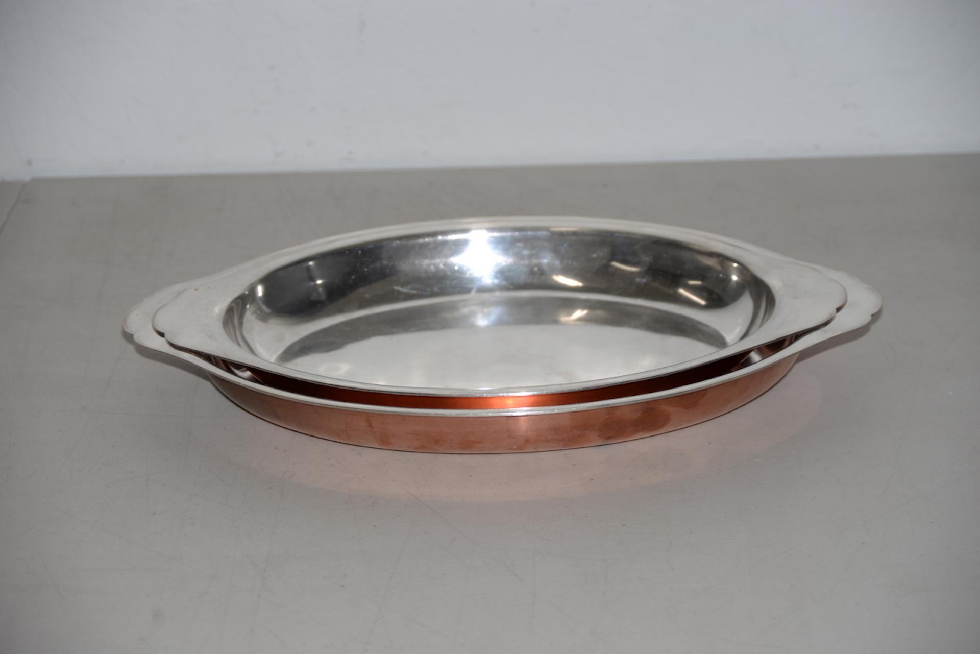 Joseph Heinrichs, Nueva York. Platos de cobre puro y plata de ley Moderno en venta