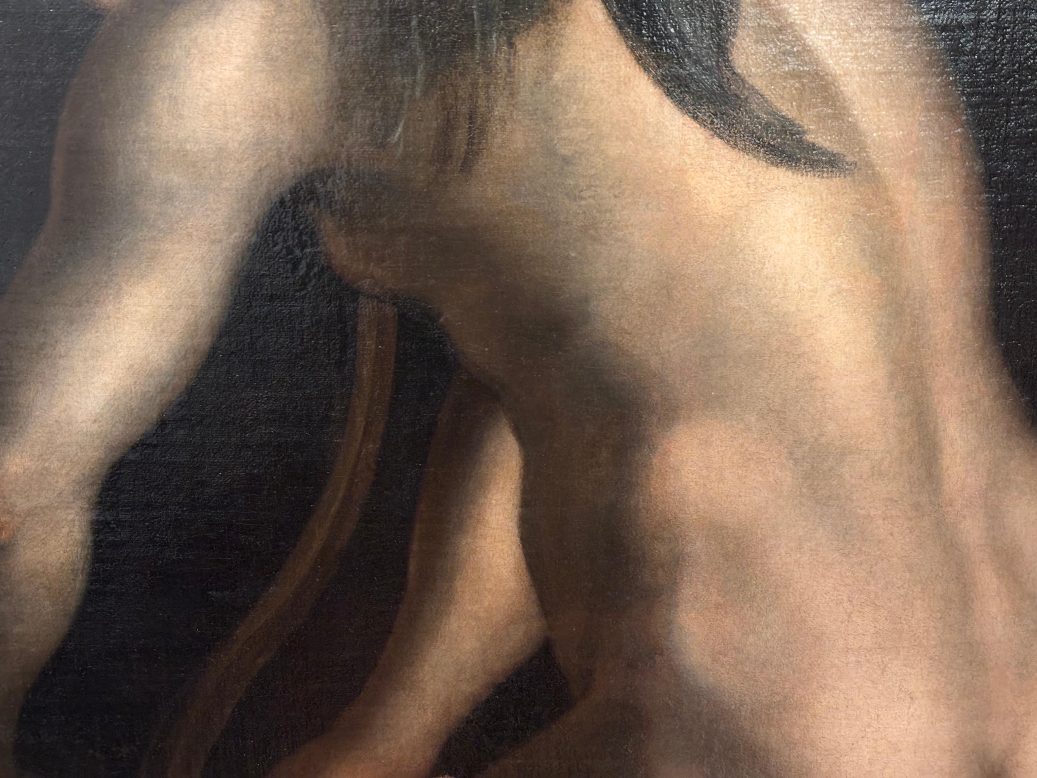 Amor Cutting Bow, Parmigianino, Old Master, Mannerism, Prague, grande peinture en vente 6
