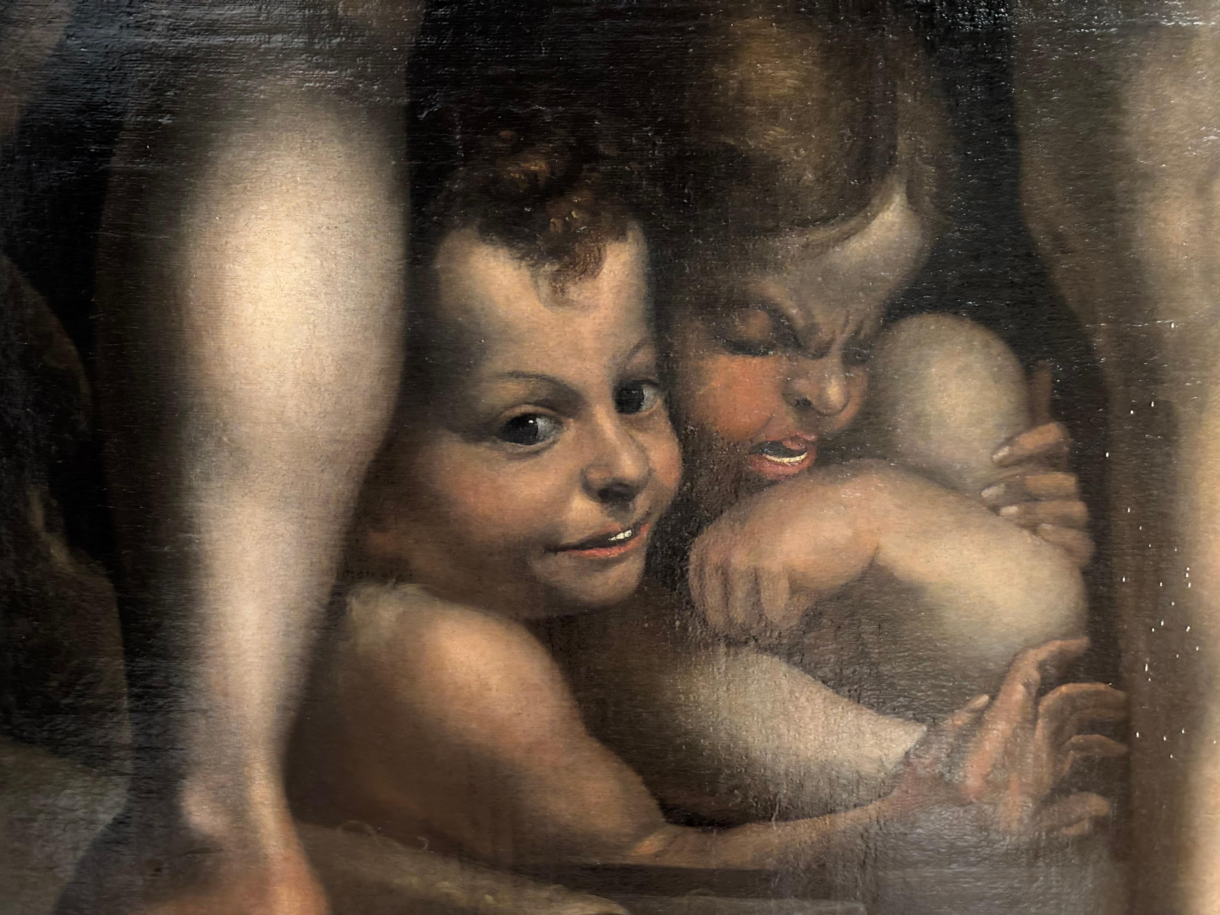 Amor Cutting Bow, Parmigianino, Old Master, Mannerism, Prague, grande peinture en vente 7