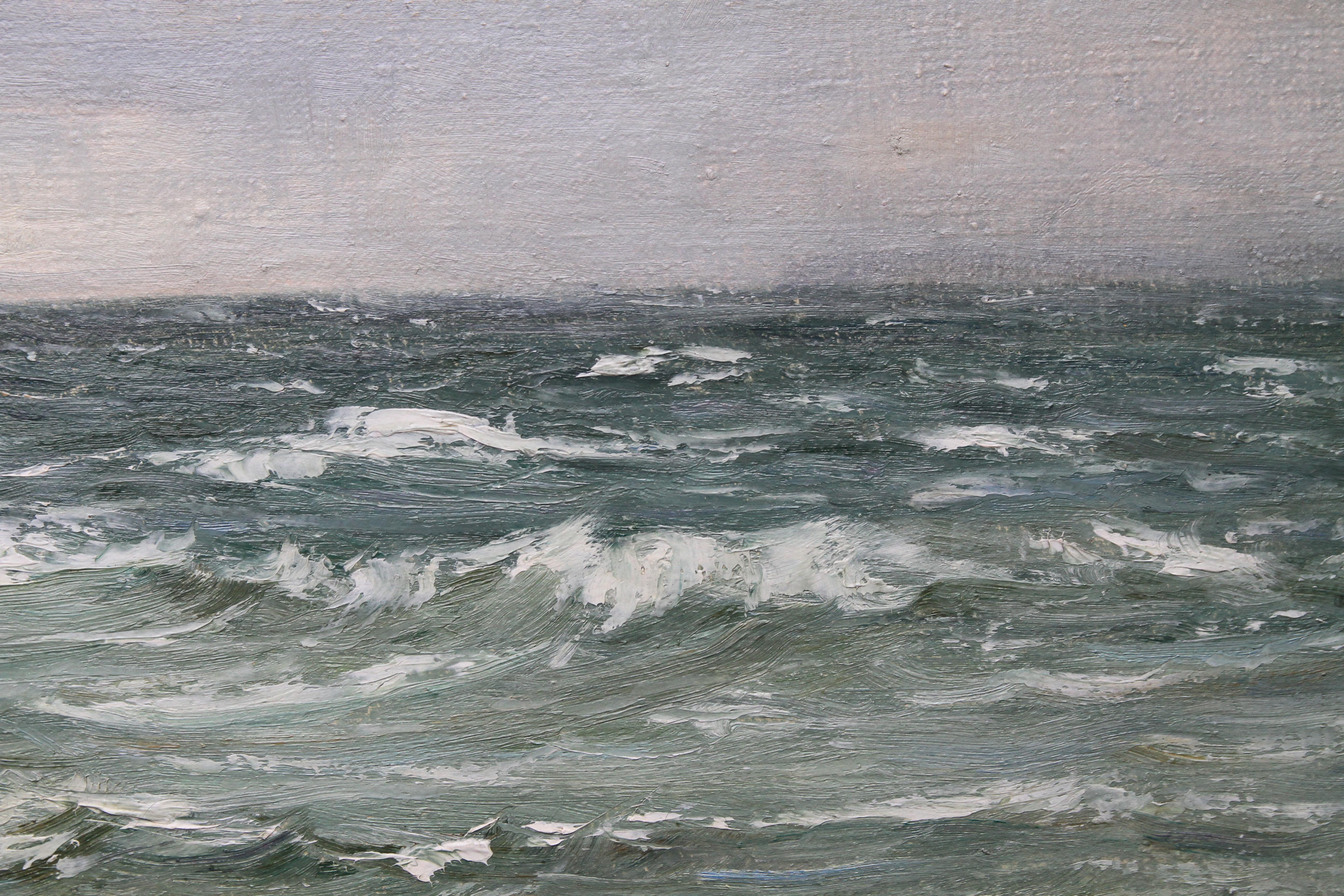 A fine, large Scottish seascape marine oil painting by Joseph Henderson which is signed and dates to circa 1880.  It depicts a stunning 