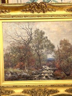 Scottish early 20th century River landscape, the Moriston River Scotland