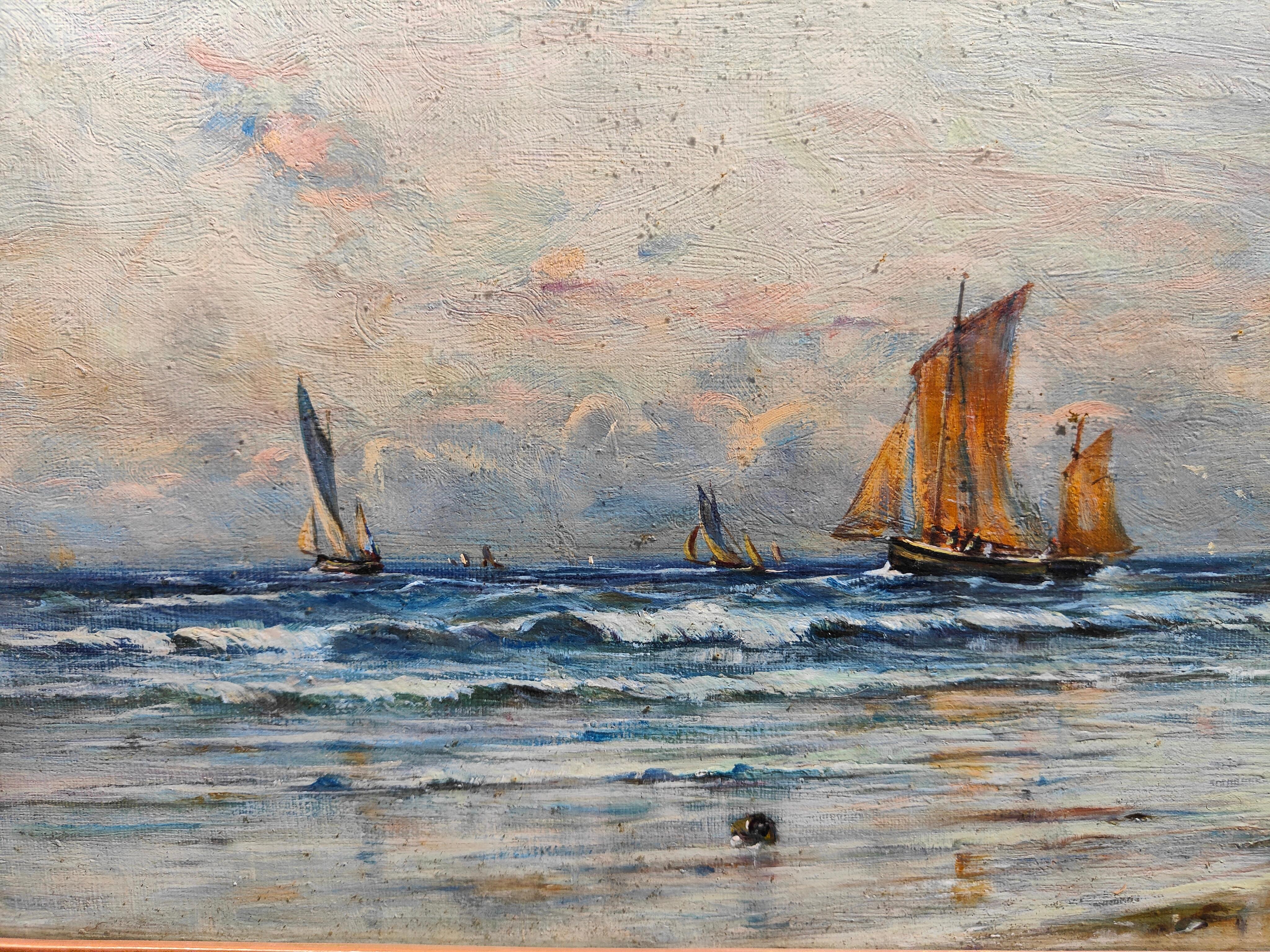 Joseph Henderson Oil on Canvas For Sale 4