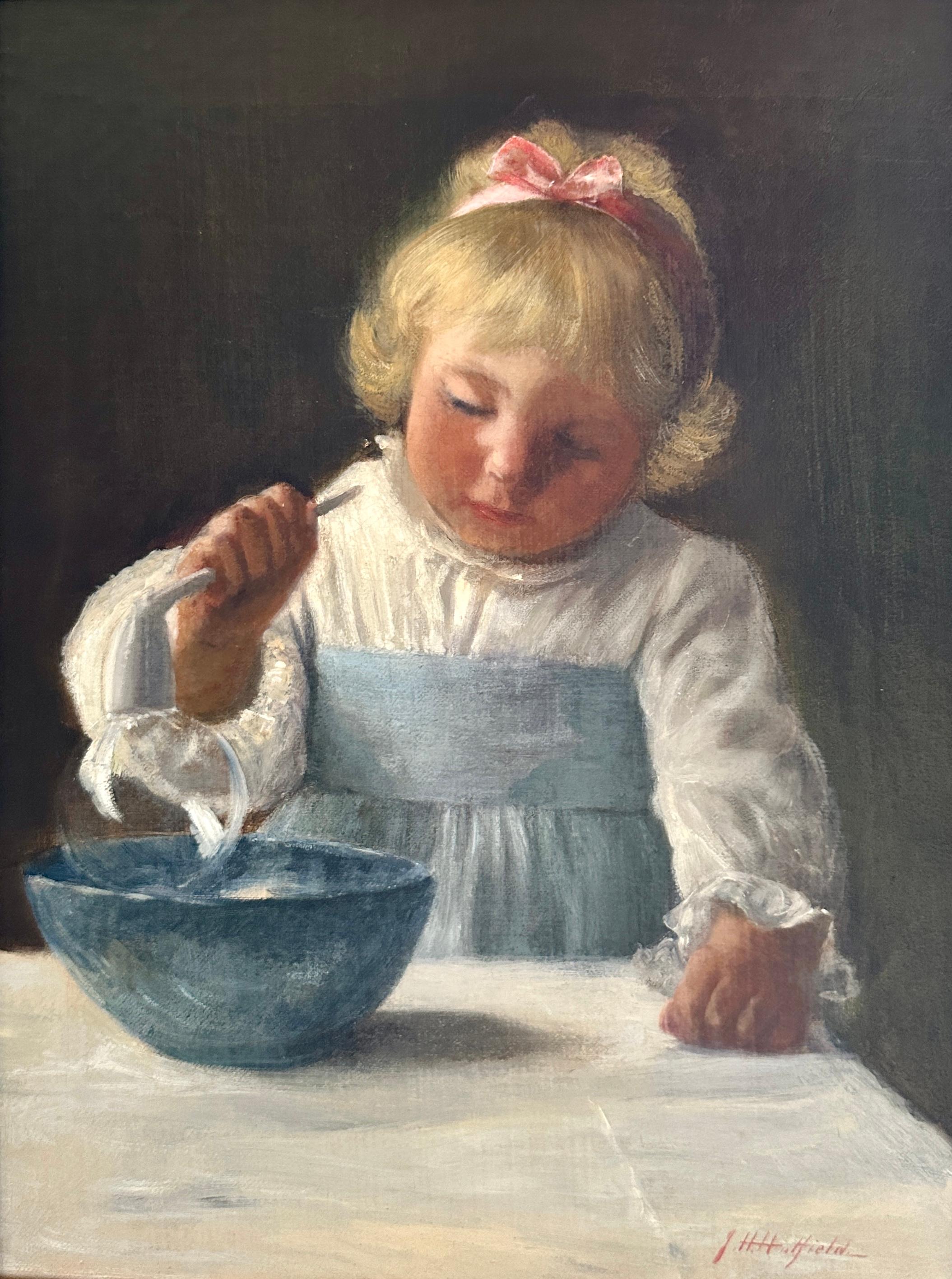 Joseph Henry Hatfield Portrait Painting - Making Bubbles